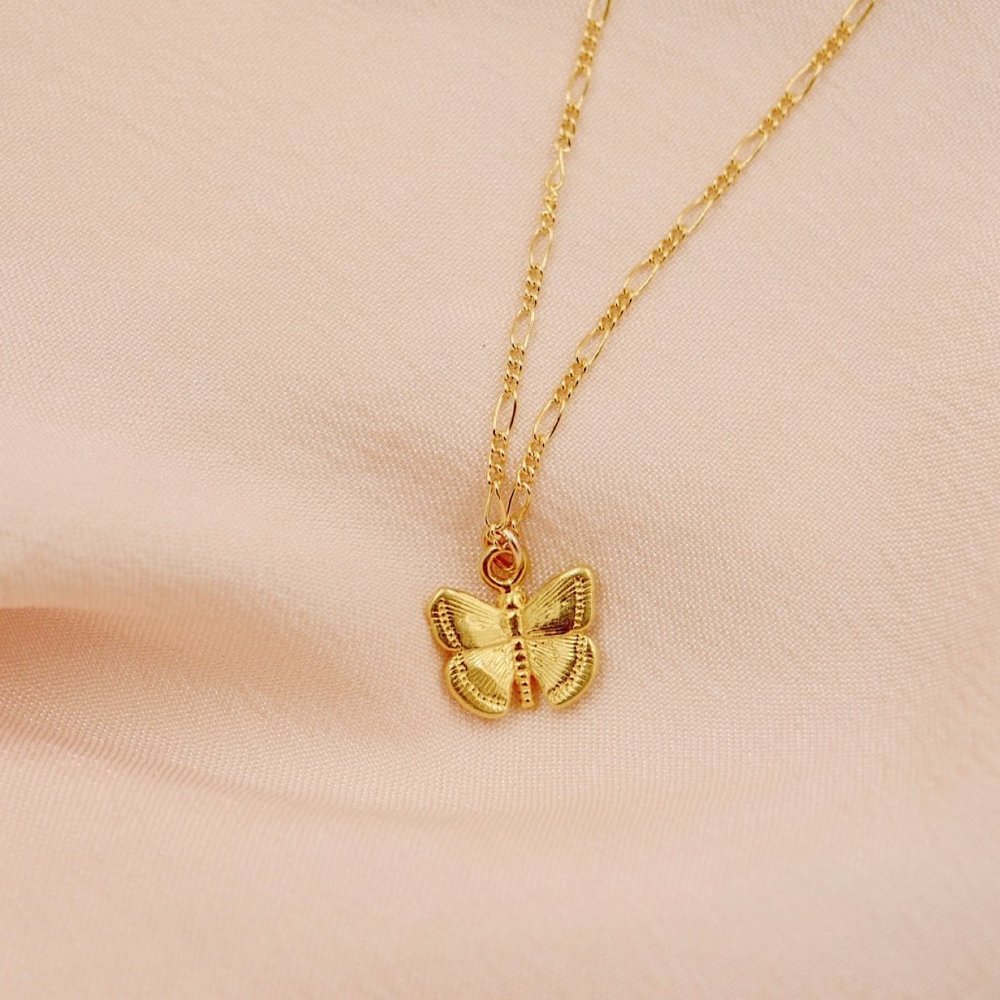 Butterfly Necklace Mariposa Necklace Gold Butterfly Necklace